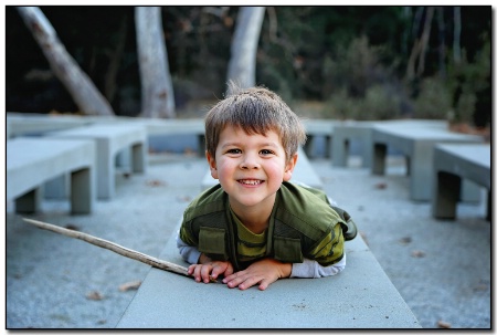 Boy and his Stick