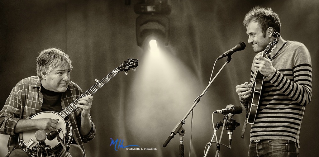 Grins: Bela Fleck & Chris Thile, Delfest - ID: 15513634 © Martin L. Heavner