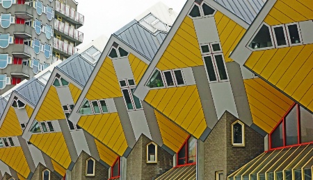 Futuristic Apartments in Rotterdam.