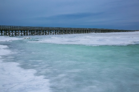 Powder Pont Bridge in Winter 