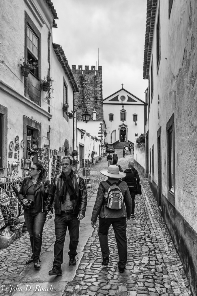 Tourist in Ovidos, Portugal