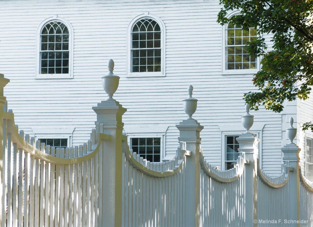 Dappled Church Fence