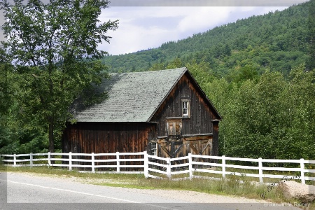 Mountainside Barn . . .