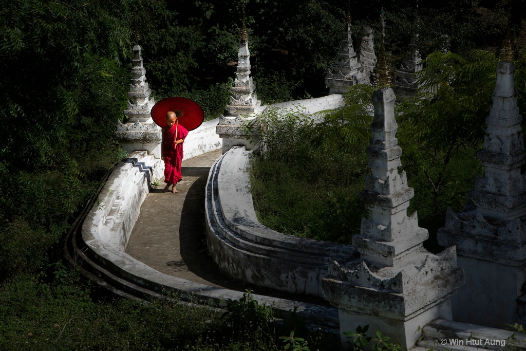 Walking to the Monastery 