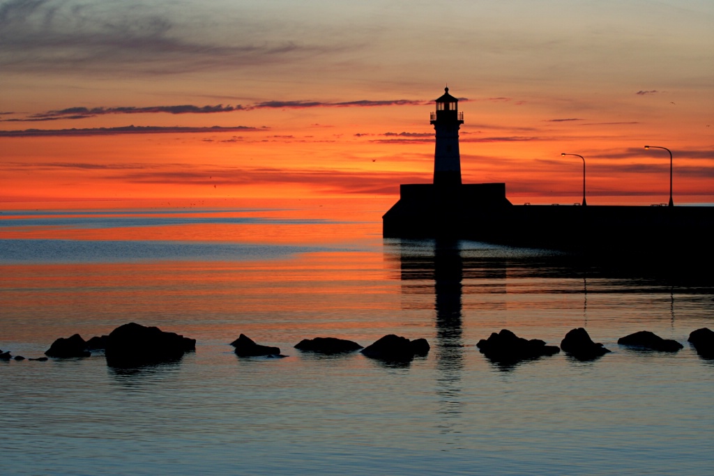 Lighthouse sunrise