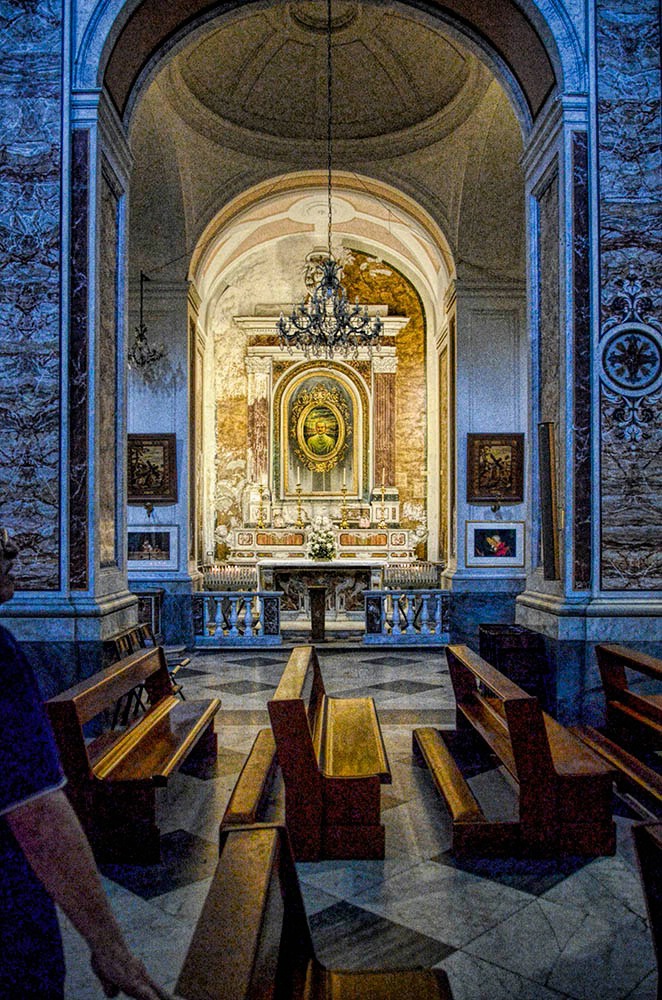 Inside Sorrento Cathedral