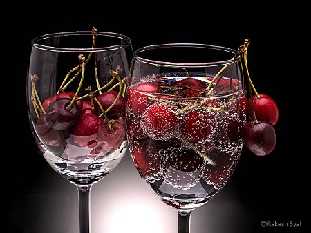 Cherries with soda #2