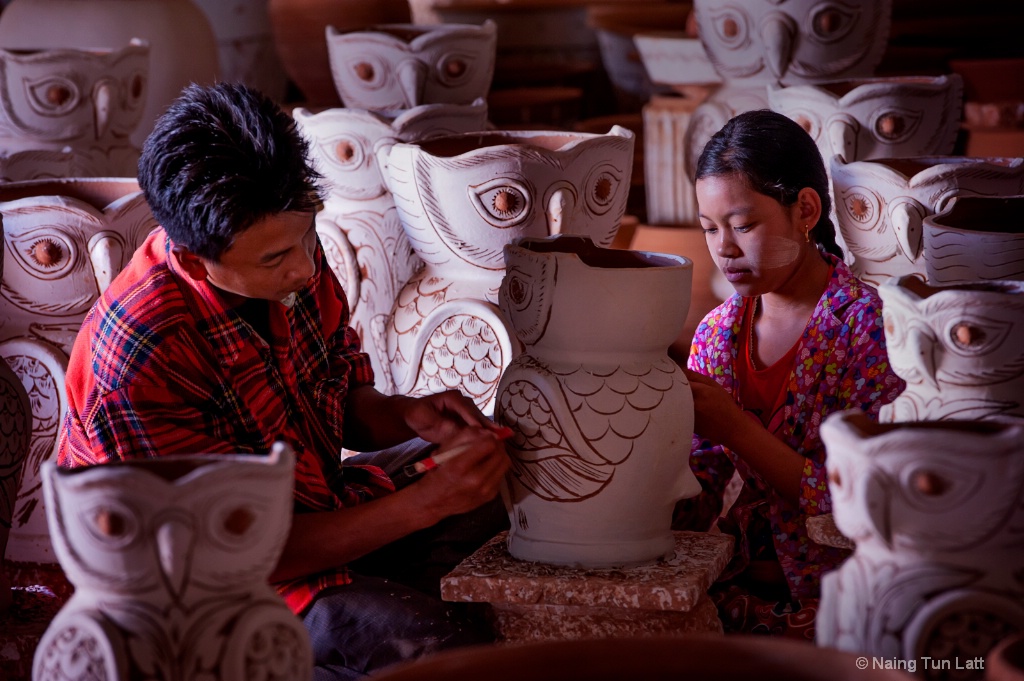 Hand made flower pot