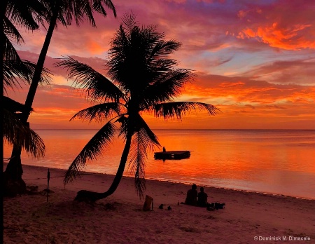 ~ ~ LOVERS BY THE BEACH AT SUNSET ~ ~ 